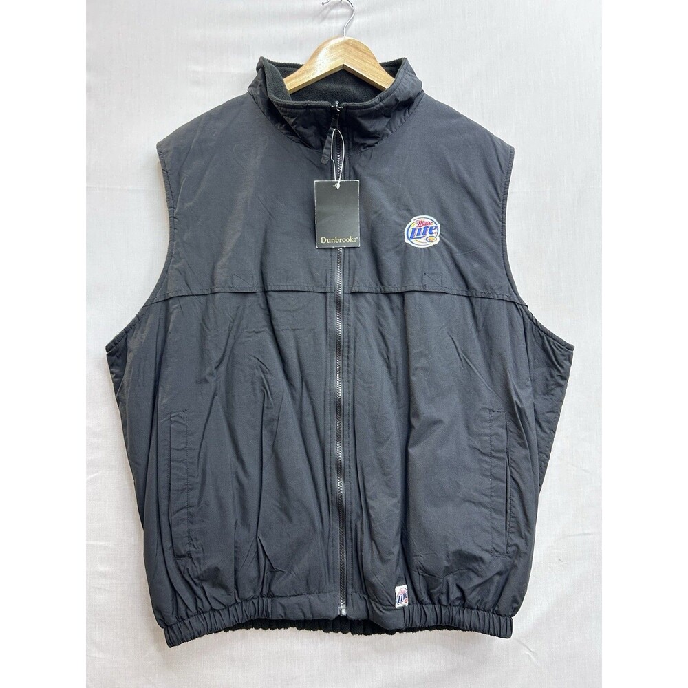 NOS Miller Lite Game Day Crew Vest Dunbrooke NWT Men’s XL Full Zip - Picture 9 of 10